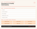 Emergency Contacts - Fillable Template