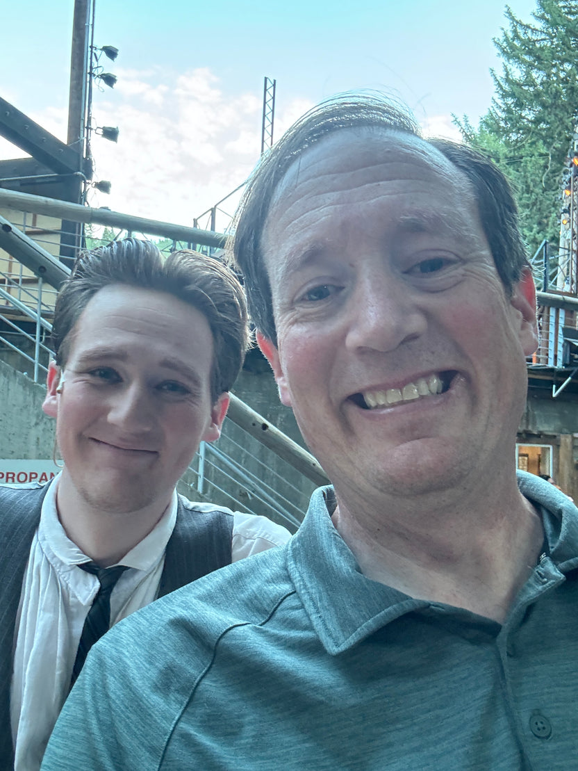 Mike Ward, Founder of Leo, with his son Cameron